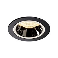 SLV Svítidlo LED NUMINOS® DL M, vnitřní  zápustné stropní  černá/chrom 3000 K 40°