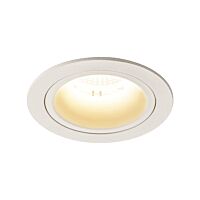 SLV Svítidlo LED NUMINOS® DL M, vnitřní  zápustné stropní  bílá/bílá 3000 K 20°