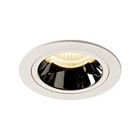 SLV Svítidlo LED NUMINOS® DL M, vnitřní  zápustné stropní  bílá/chrom 3000 K 20°