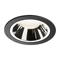 SLV Svítidlo LED NUMINOS® DL L, vnitřní  zápustné stropní  černá/chrom 4000 K 20°