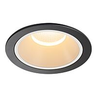 SLV Svítidlo LED NUMINOS® DL XL, vnitřní  zápustné stropní  černá/bílá 2700 K 20°