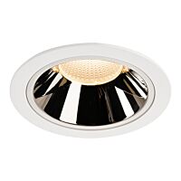 NUMINOS® DL XL, vnitřní LED zápustné stropní svítidlo bílá/chrom 2700 K 20°