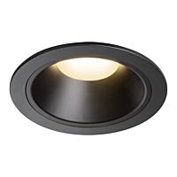 NUMINOS® DL XL, vnitřní LED zápustné stropní svítidlo černá/černá 3000 K 20°