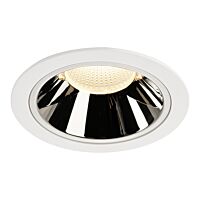 SLV Svítidlo LED NUMINOS® DL XL, vnitřní  zápustné stropní  bílá/chrom 3000 K 20°