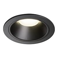 NUMINOS® DL XL, vnitřní LED zápustné stropní svítidlo černá/černá 4000 K 20°