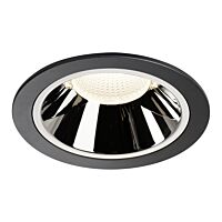 NUMINOS® DL XL, vnitřní LED zápustné stropní svítidlo černá/chrom 4000 K 20°