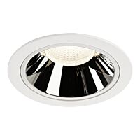 SLV Svítidlo LED NUMINOS® DL XL, vnitřní  zápustné stropní  bílá/chrom 4000 K 20°