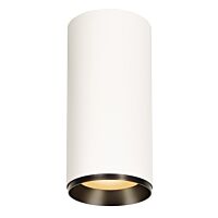 NUMINOS® XL PHASE, přisazené stropní svítidlo bílé/černé 36 W 2700 K 24°