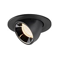 SLV Svítidlo LED NUMINOS® GIMBLE S 8,6W 690lm 2700K 40° zápustné IP20 černá/chrom