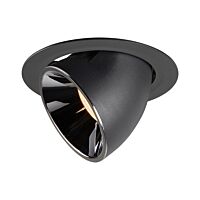 NUMINOS® GIMBLE XL, zápustné stropní svítidlo černé/chrom 2700 K 40°