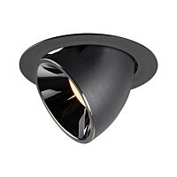 NUMINOS® GIMBLE XL, zápustné stropní svítidlo černé/chrom 3000 K 20°
