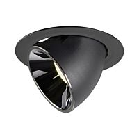 NUMINOS® GIMBLE XL, zápustné stropní svítidlo černé/chrom 4000 K 20°