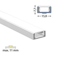 Profil AL 16/8mm PG2 mléčný komplet 2m