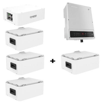 GOODWE Sada 10kW měnič + DYNESS BMS BDU/BASE T9637 + 3x bateriový modul 3,55kWh + 1x bateriový modul 3,55kWh zdarma