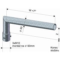 KOOPERATIVA Výložník SK 1- 300 žárový zinek, sadový