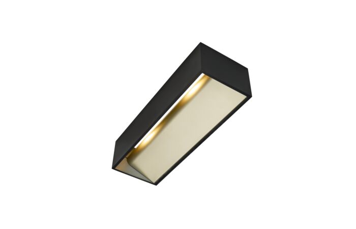 LOGS IN L, Indoor, nástěnné LED svítidlo černé/zlaté 2000-3000K DIM-TO-WARM
