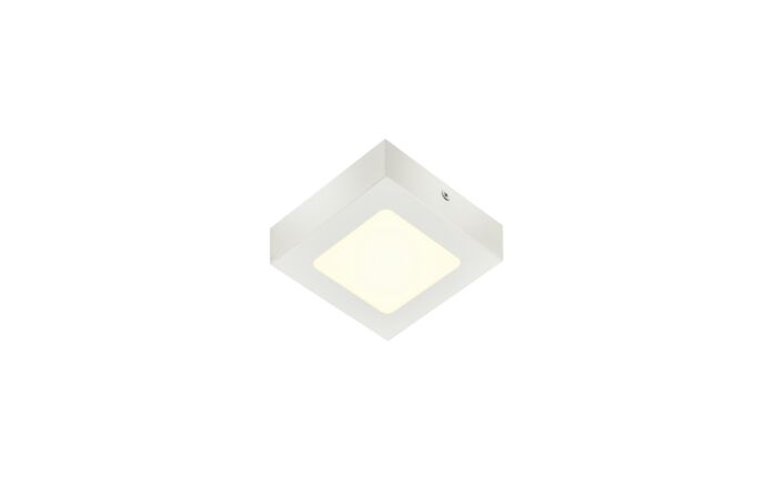 SENSER 12 CW, vnitřní LED nástěnné a stropní přisazené svítidlo hranaté bílé, 4000 K