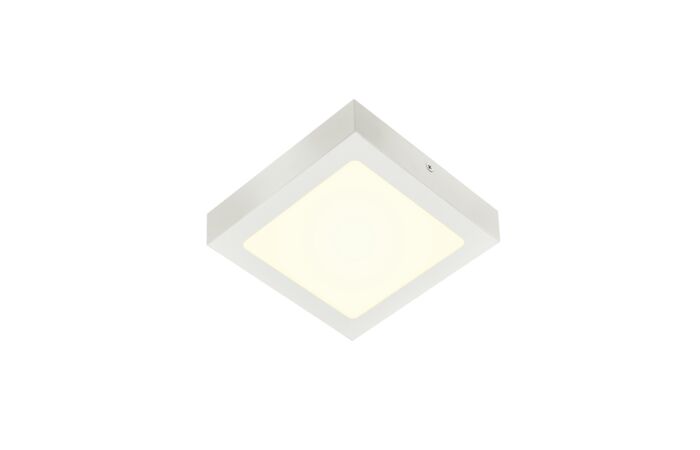 SENSER 18 CW, vnitřní LED nástěnné a stropní přisazené svítidlo hranaté bílé, 4000 K