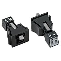 890-732 STECKER SNAP-IN 2-P. MIT VK, bí