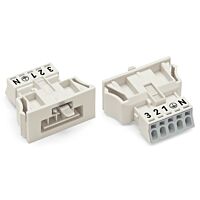 890-735 STECKER SNAP-IN 5-P. MIT VK, bí