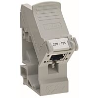 289-195 for DIN 35 rail with shield conn