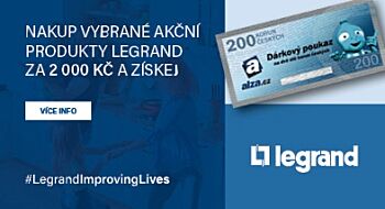 LEGRAND - Nakupte akční produkty a získejte Alza poukázku 200 Kč