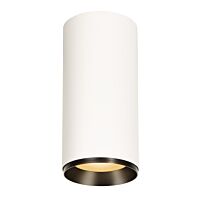 NUMINOS® XL PHASE, přisazené stropní svítidlo bílé/černé 36 W 2700 K 24°