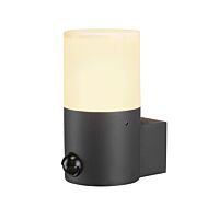 GRAFIT E27 round Sensor, nástěnné přisazené svítidlo antracit