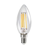 KANLUX Žárovka LED 4,5W-40 E14 2700K svíčka čirá Filament