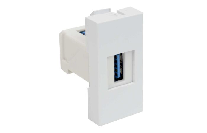 KOPOS Zásuvka QUADRO QD 45X22,5-USB bílá