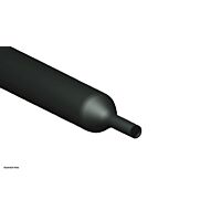 CIMCO Smršťovací černý návlek 2:1 tyč 1,0 - 2,5 mm (1 m)