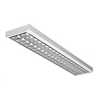 MODUS Svítidlo LLX 2x36 W hliník,nízké, elektron.předřad. 1-10V  stmív.