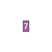 Znak WIC1 "7" fialová (1000ks)