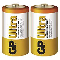 GP Baterie velký mono ALKALINE ULTRA LR20 D 1,5V balení 2ks