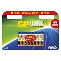 GP Alkalická baterie Ultra Plus AAA (LR03), 8 ks