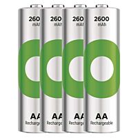 GP Baterie tužková nabíjecí RECYKO 2 600 mAh AA (HR6) blistr 4ks