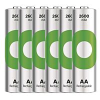 GP Baterie tužková nabíjecí ReCyko 2600mAh AA (HR6) blistr 6ks