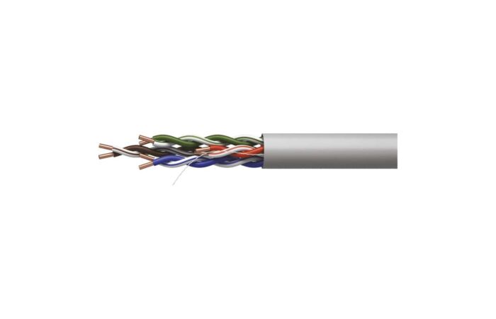 EMOS Kabel UTP 4x2x0,5 CAT5E PVC datový (balení 305m) šedá