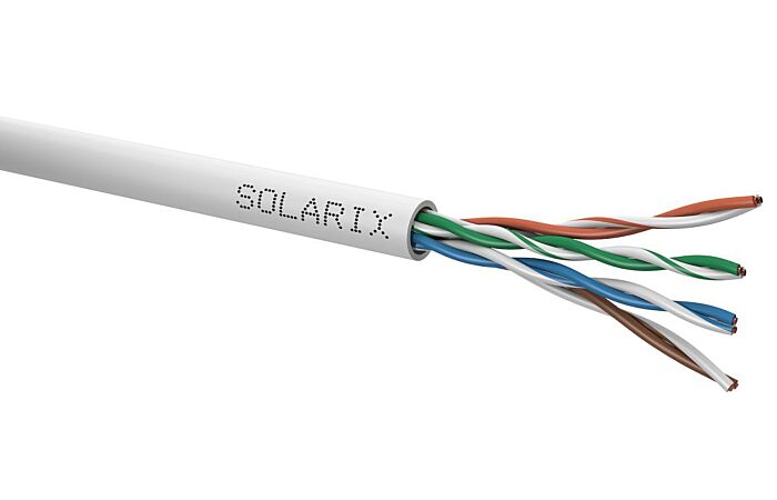 SOLARIX Kabel UTP 4x2x0,5 CAT5E PVC (balení 305m/box)