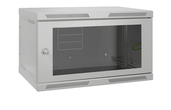 SOLARIX Rozvaděč SENSA  9U 400mm, nástěnný 19", dveře sklo