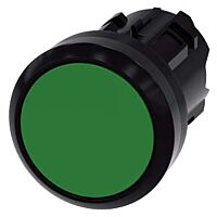 SIEMENS Tlačítko, 22 mm, kulaté, plast, zelené, knoflík stiskací