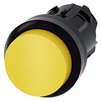 SIEMENS Tlačítko, 22 mm, kulaté, plast, žluté, knoflík stiskací