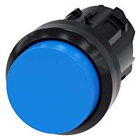SIEMENS Tlačítko, 22 mm, kulaté, plast, modré, knoflík stiskací