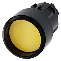 SIEMENS Tlačítko, 22 mm, kulaté, plast, žluté, čelní kroužek
