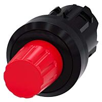 SIEMENS Tlačítko stop, 22 mm, kulatý, plast, červená, knoflík stiskací, lze zablokovat
