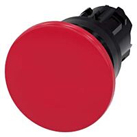 SIEMENS Tlačítko hřibové, 22 mm, kulaté, plast, červená, 40 mm