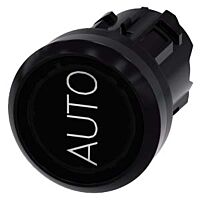 SIEMENS Tlačítko, se světelnou nástavbou, 22 mm, kulatý, plast, černé
