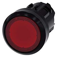 SIEMENS Tlačítko, osvětlené, jako signálka, 22 mm, kulaté, plast, červené
