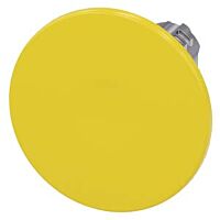 SIEMENS Tlačítko hřibové, 22 mm, kulaté, kov, s vysokým leskem, žlutá barva, 60 mm