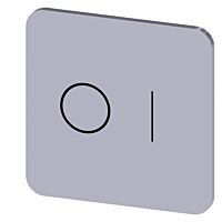 SIEMENS Štítek popisný 22 x 22 mm, štítek stříbrný, symbol: O* I